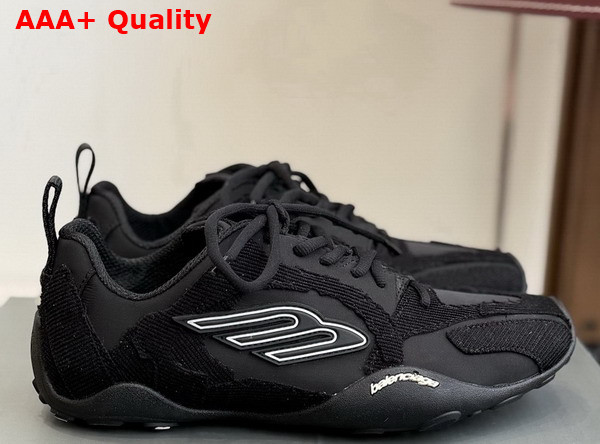 Balenciaga Monday Ultra Sneaker in Black Cotton and Polyester Replica