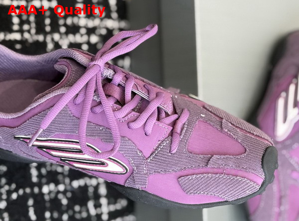 Balenciaga Monday Ultra Sneaker in Lilac White and Black Cotton and Polyester Replica