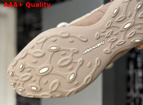 Balenciaga Monday Ultra Sneaker in Nude and White Cotton and Polyester Replica