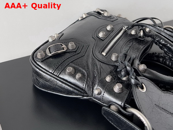 Balenciaga Neo Cagole Small Tote Bag in Black Arena Lambskin Replica