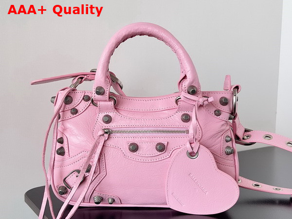 Balenciaga Neo Cagole Small Tote Bag in Pink Arena Lambskin Replica
