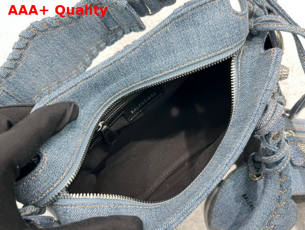 Balenciaga Neo Cagole XS Handbag in Blue Denim Replica
