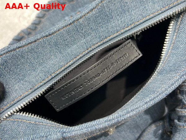 Balenciaga Neo Cagole XS Handbag in Blue Denim Replica