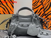 Balenciaga Neo Cagole XS Handbag in Dark Grey Arena Lambskin Replica