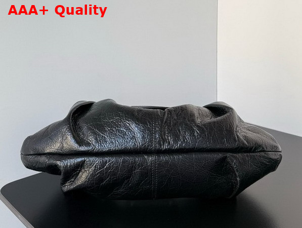 Balenciaga Pamela Shoulder Bag Medium in Black Arena Lambskin with Aged Silver Hardware Replica
