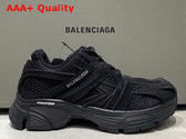 Balenciaga Phantom Sneaker in Black Monocolor Fabric and Mesh Replica