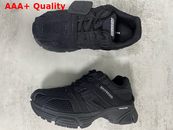 Balenciaga Phantom Sneaker in Black Monocolor Fabric and Mesh Replica