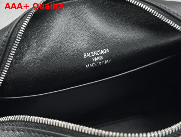 Balenciaga Rodeo Camera Bag in Black Smooth Calfskin Aged Silver Hardware Replica