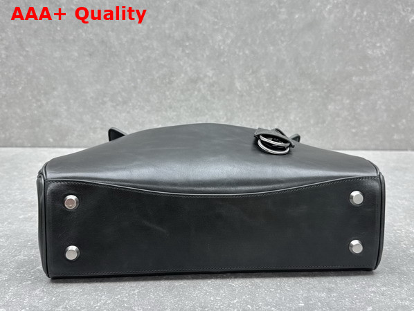 Balenciaga Rodeo Handbag Medium in Gray Cowboy Vegetable Tanned Lambskin Aged Silver Hardware Replica
