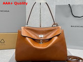 Balenciaga Rodeo Handbag Medium in Tan Cowboy Vegetable Tanned Lambskin Replica
