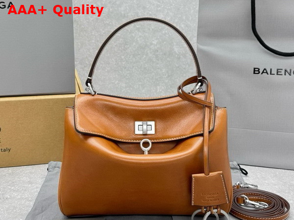 Balenciaga Rodeo Handbag Mini in Tan Cowboy Vegetable Tanned Lambskin Replica