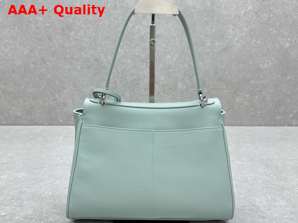 Balenciaga Rodeo Handbag Small in Mineral Green Smooth Calfskin Aged Silver Hardware Replica