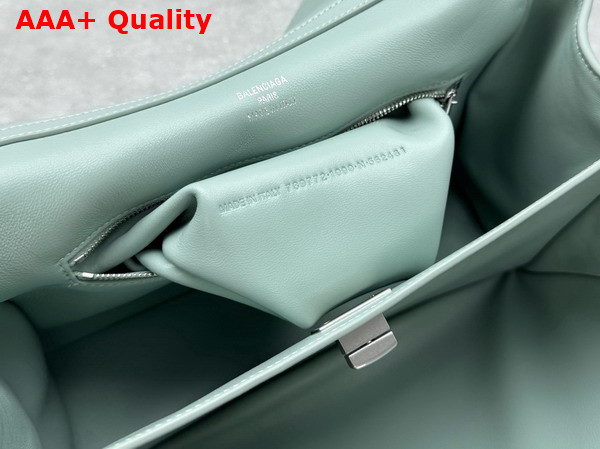 Balenciaga Rodeo Handbag Small in Mineral Green Smooth Calfskin Aged Silver Hardware Replica