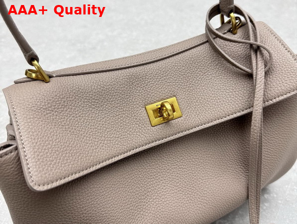 Balenciaga Rodeo Handbag Small in Sesame Grained Calfskin Aged Gold Hardware Replica
