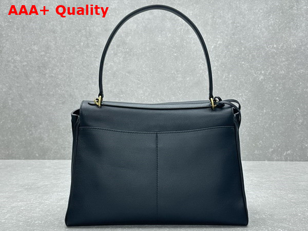Balenciaga Rodeo Medium Handbag in Black Smooth Calfskin Replica