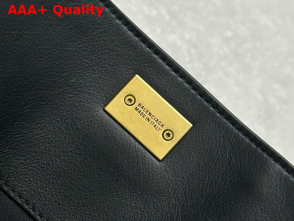 Balenciaga Rodeo Medium Handbag in Black Smooth Calfskin Replica