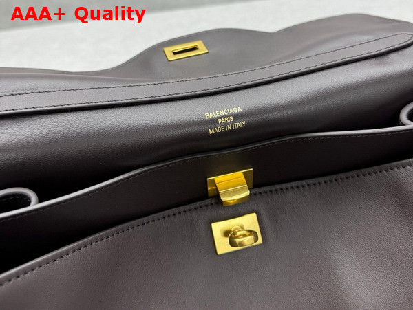 Balenciaga Rodeo Medium Handbag in Espresso Smooth Calfskin Replica