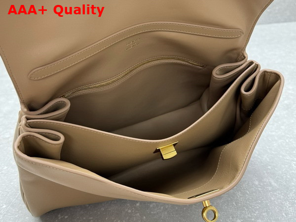 Balenciaga Rodeo Medium Handbag in Latte Smooth Calfskin Aged Gold Hardware Replica