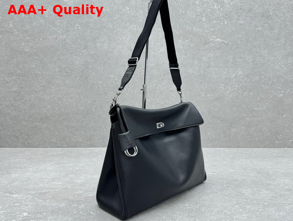Balenciaga Rodeo Messenger Bag in Black Smooth Calfskin Replica