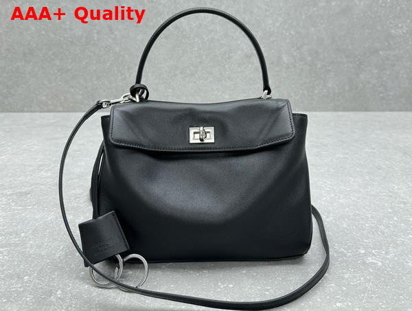 Balenciaga Rodeo Mini Handbag in Black Smooth Calfskin Replica