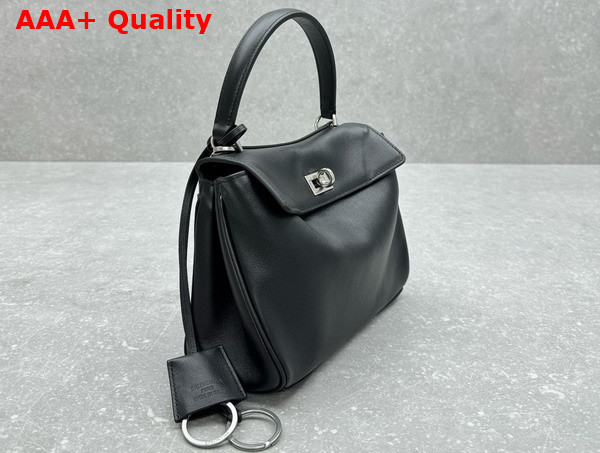 Balenciaga Rodeo Mini Handbag in Black Smooth Calfskin Replica