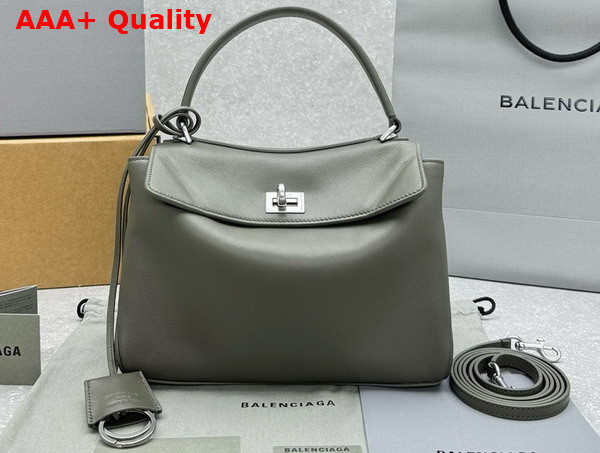 Balenciaga Rodeo Mini Handbag in Dark Green Smooth Calfskin Replica