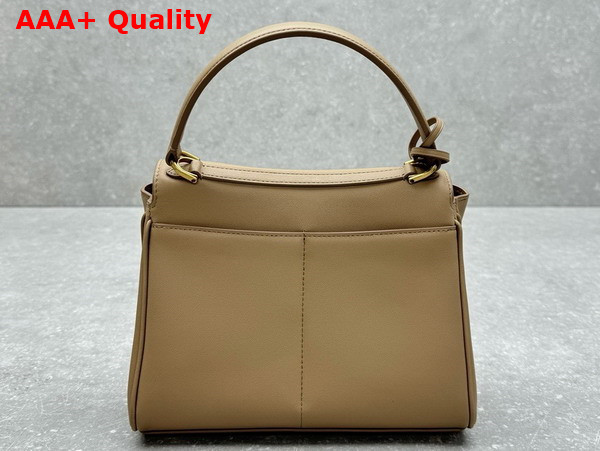 Balenciaga Rodeo Mini Handbag in Latte Smooth Calfskin Aged Gold Hardware Replica