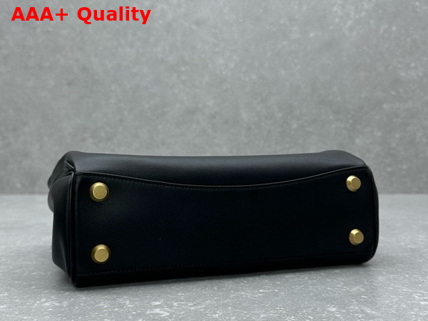 Balenciaga Rodeo Small Handbag in Black Smooth Calfskin Replica