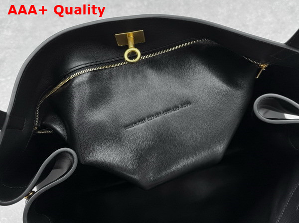 Balenciaga Rodeo Tote Bag in Black Smooth Calfskin Aged Gold Hardware Replica