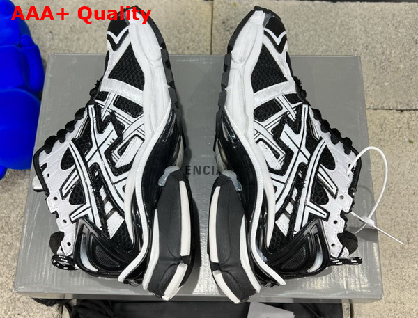 Balenciaga Runner Sneaker Black and White Mesh and Nylon Replica