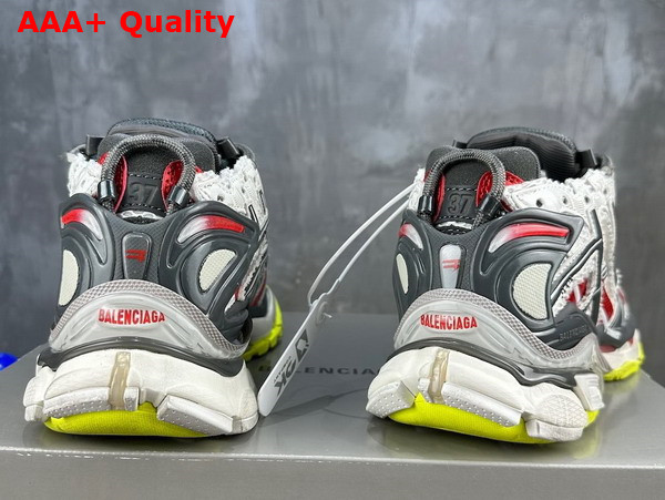 Balenciaga Runner Sneaker in Black White Red and Neon Yellow Mesh and Nylon Replica