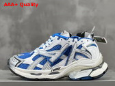 Balenciaga Runner Sneaker in Blue White Grey and Black Mesh and Nylon Replica