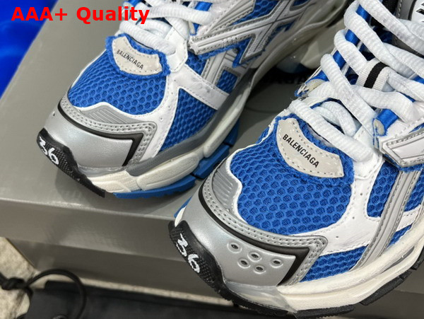 Balenciaga Runner Sneaker in Blue White Grey and Black Mesh and Nylon Replica