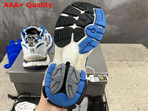 Balenciaga Runner Sneaker in Blue White Grey and Black Mesh and Nylon Replica