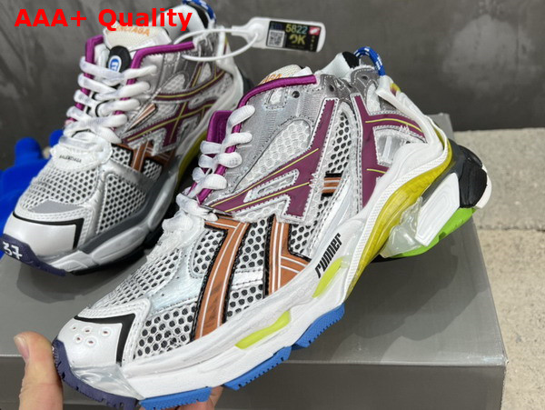 Balenciaga Runner Sneaker in Multicolor Mesh and Nylon Replica