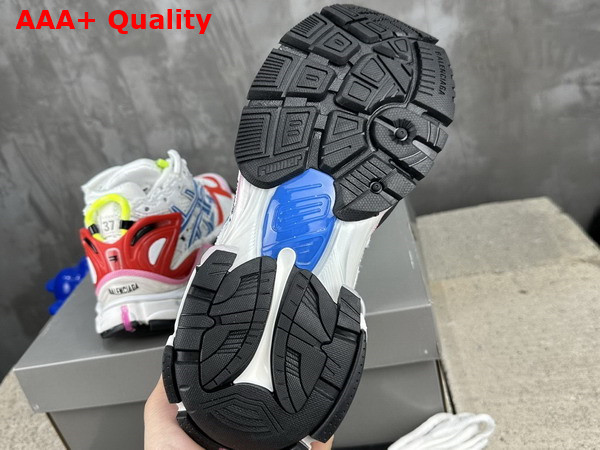 Balenciaga Runner Sneaker in White Red Blue and Pink Mesh and Nylon Replica