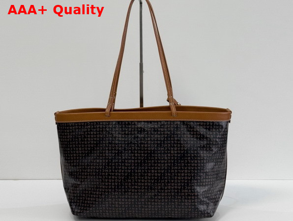 Balenciaga Select Tote Bag Medium in Black Balenciaga Coated Canvas with Red Vintage Surfer Artwork Printed Replica