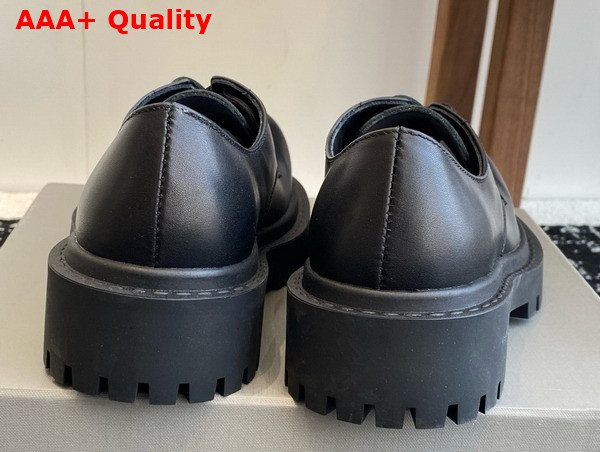 Balenciaga Sergent 20mm Derby in Black Smooth Calfskin Replica