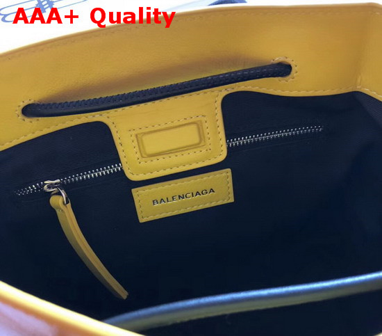 Balenciaga Shopping Tote XXS Lemon Yellow Grained Calfskin Replica