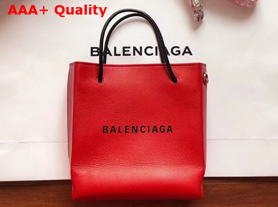 Balenciaga Shopping Tote XXS Red Grained Calfskin Replica