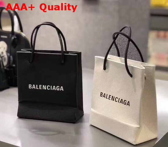 Balenciaga Shopping Tote XXS White Grained Calfskin Replica