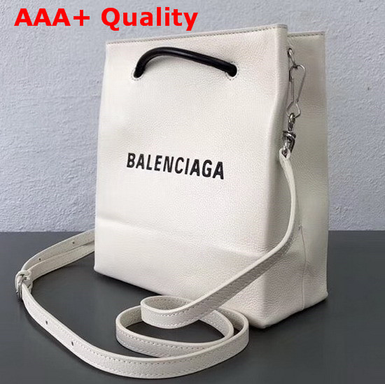 Balenciaga Shopping Tote XXS in White Calfskin Replica