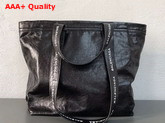 Balenciaga Small Ikea Tote in Black Lambskin Replica