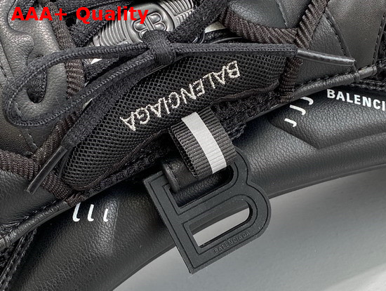 Balenciaga Sneakerhead Medium Top Handle Bag in Black Mixed Fabric and Fake Leather Replica