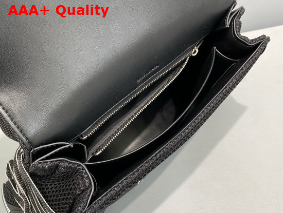 Balenciaga Sneakerhead Medium Top Handle Bag in Black Mixed Fabric and Fake Leather Replica