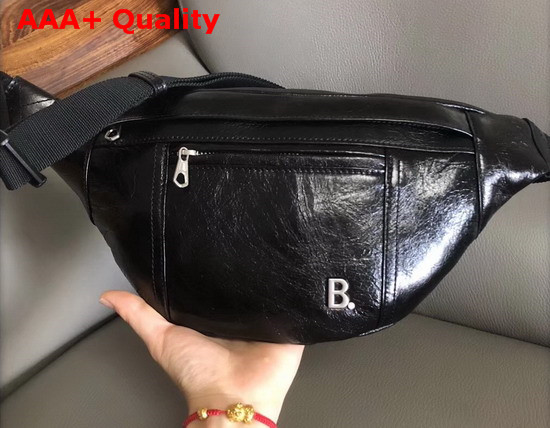 Balenciaga Soft XS Beltpack in Black Nappa Leather Replica
