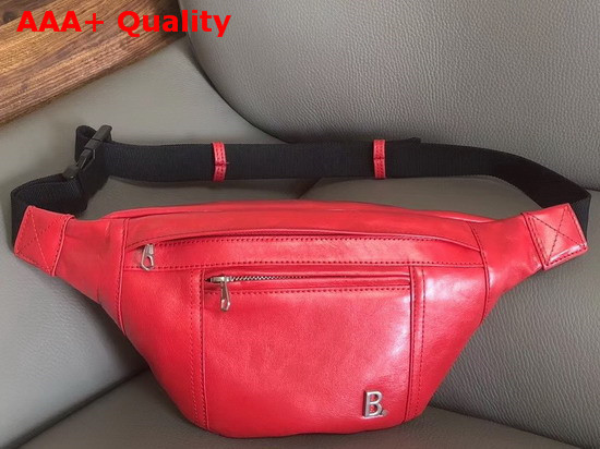 Balenciaga Soft XS Beltpack in Vivid Red Nappa Leather Replica