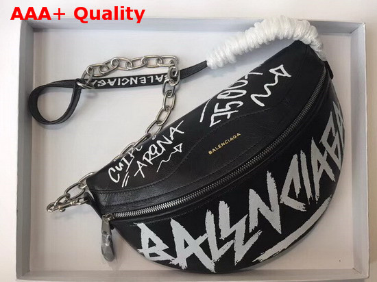 Balenciaga Souvenir Bag XS Graffiti Black Replica