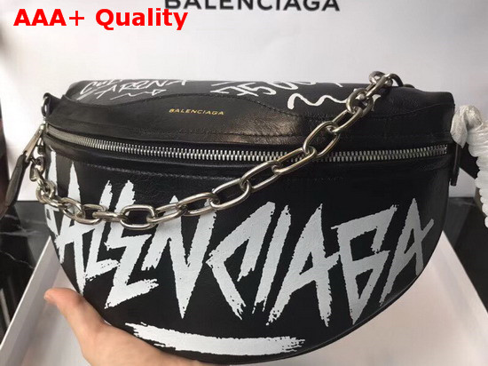 Balenciaga Souvenir Bag XS Graffiti Black Replica