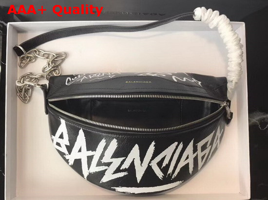 Balenciaga Souvenir Bag XS Graffiti Black Replica